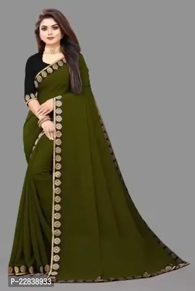 Stylish Fancy Designer Georgette Saree With Blouse Piece For Women-thumb0