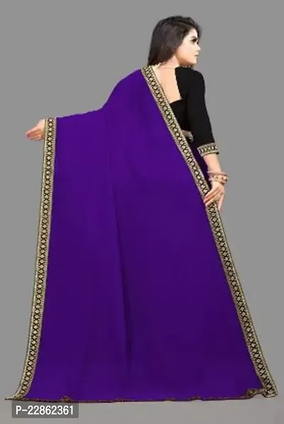 Stylish Fancy Designer Georgette Saree With Blouse Piece For Women-thumb2