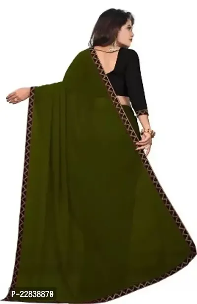 Stylish Fancy Designer Georgette Saree With Blouse Piece For Women-thumb2