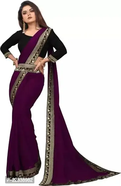 Stylish Fancy Designer Georgette Saree With Blouse Piece For Women-thumb0