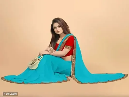 Stylish Fancy Designer Georgette Saree With Blouse Piece For Women