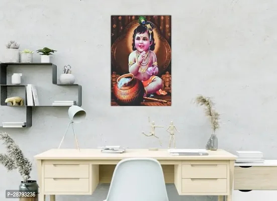 Bal Krishna Poster For Room Decoration Multicolor 12 x 18 Inch-thumb4