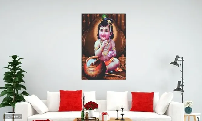 Bal Krishna Poster For Room Decoration Multicolor 12 x 18 Inch-thumb5