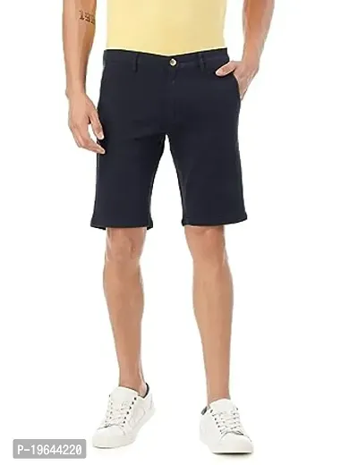 Stylish Fancy Cotton Solid Regular Shorts For Men-thumb0