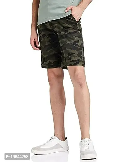 Stylish Fancy Cotton Printed Regular Shorts For Men-thumb0