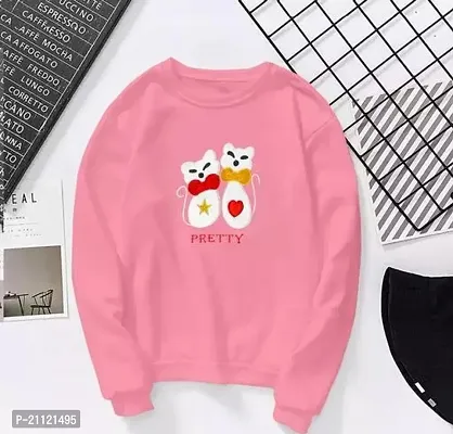 Elegant Cotton Pink Love Billi Print T-Shirt For Women