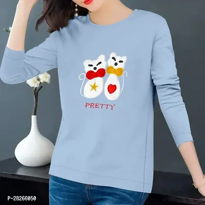 Trendy Printed T-Shirt for Women-thumb0