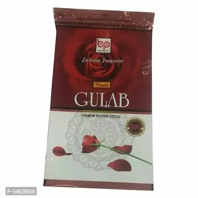 Bhakti Rose Fragrance Gulab Incense Sticks 35 Pieces-thumb0