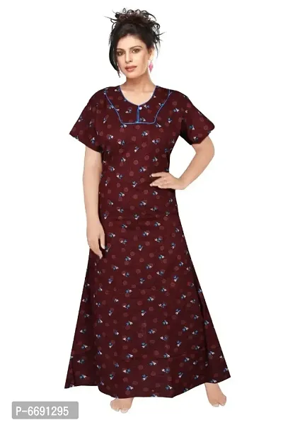 Women Cotton Printed Nightwear