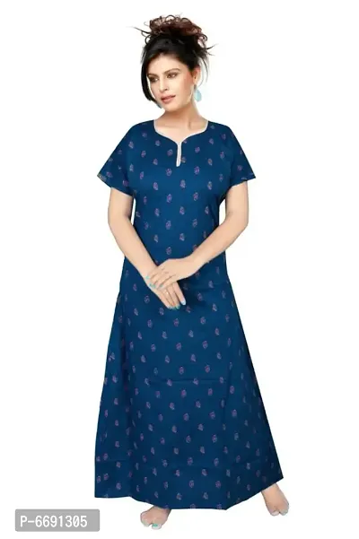 Women Cotton Printed Nightwear-thumb0