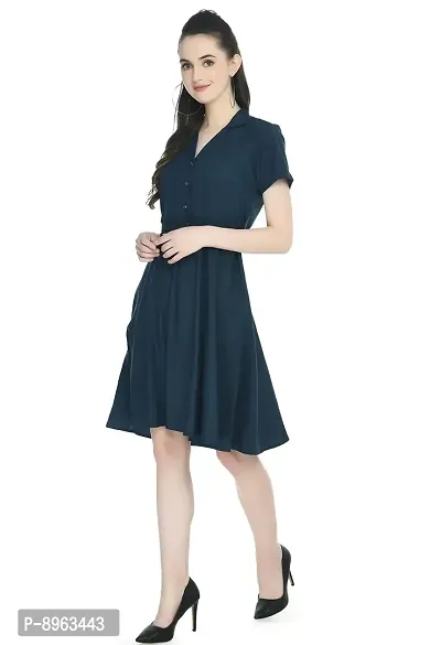 TOGZZ Women's Knee Length Dress (Dark Blue XXL)-thumb4