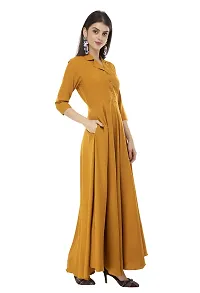 Yellow Fit And Flare Dresses For Women-thumb4