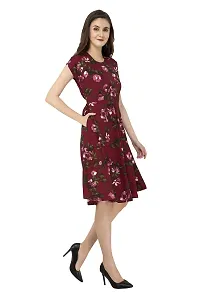 RUDRAKRITI Women's Fit And Flare Knee Length Dress-thumb4