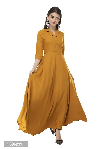 Yellow Fit And Flare Dresses For Women-thumb0