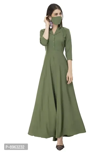 Green Fit And Flare Dresses For Women-thumb0