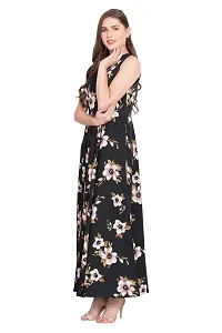 RUDRAKRITI Women Crepe Flared Dress-thumb4