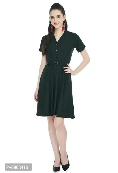 TOGZZ Women's Knee Length Dress (Black S)