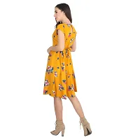 RUDRAKRITI Women Crepe Knee Length Dress-thumb2