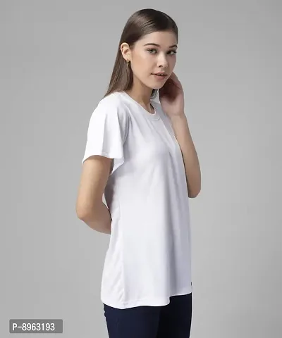 RUDRAKRITI Women Polyster White Solid top-thumb6