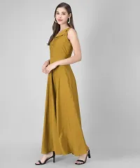 RUDRAKRITI Rudraakriti Women Crepe fit and flary Dress-thumb4