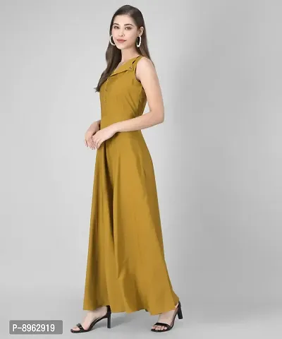 RUDRAKRITI Rudraakriti Women Crepe fit and flary Dress-thumb5