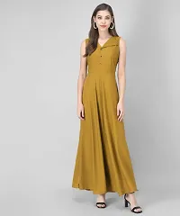 RUDRAKRITI Rudraakriti Women Crepe fit and flary Dress-thumb1