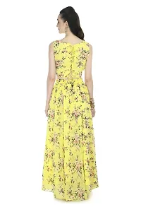 Rudrakriti women lemon yellow printed Crop Top  Skirt with duptta set-thumb2