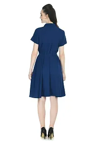 TOGZZ Women's Knee Length Dress (Royal Blue M)-thumb2