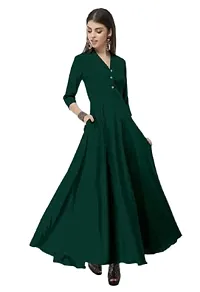 TOGZZ Women Stylish Collared Maxi Dress-thumb1