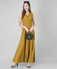 RUDRAKRITI Rudraakriti Women Crepe fit and flary Dress-thumb2