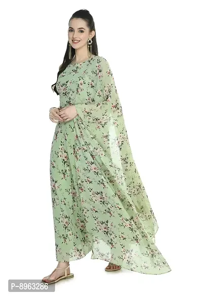 Rudrakriti women printed Crop Top  Skirt with duptta set-thumb4