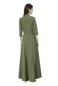 Green Fit And Flare Dresses For Women-thumb2