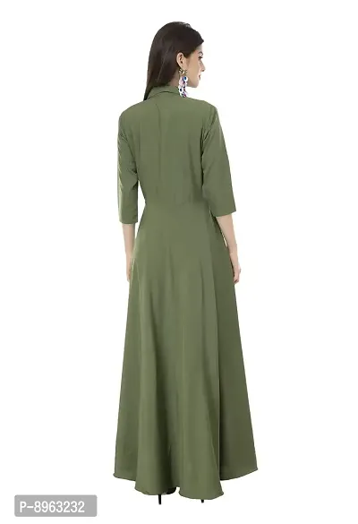 Green Fit And Flare Dresses For Women-thumb3