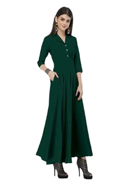 TOGZZ Women Stylish Collared Maxi Dress