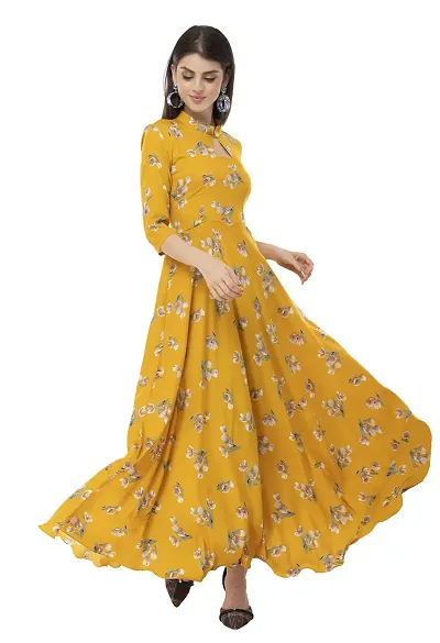 Rudrakriti Women Floral Maxi Dress