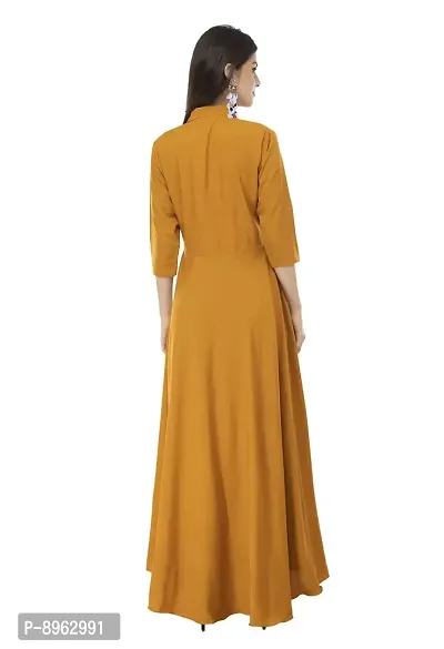 Yellow Fit And Flare Dresses For Women-thumb3