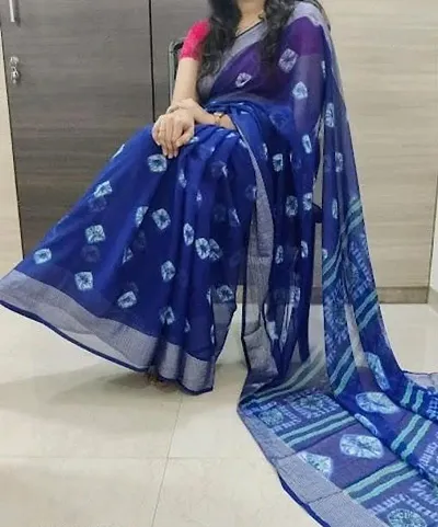 New In Chiffon Saree With Blouse Piece