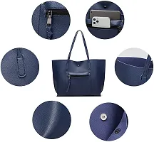 MaFs Women's Blue PU Leather Handbag-thumb2