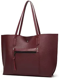 MaFs Women's Purple PU Leather Handbag-thumb2