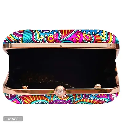 Stylish  Vintage look Printed Clutch-thumb3