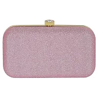 MaFs Handicraft Beautiful Pink Rexin Clutch Bag Party, Wedding-thumb4