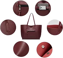 MaFs Women's Purple PU Leather Handbag-thumb3