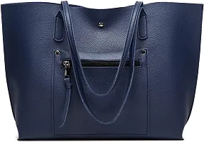 MaFs Women's Blue PU Leather Handbag-thumb4