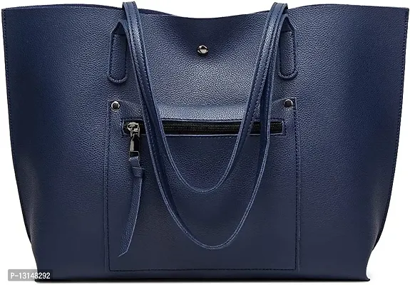 MaFs Women's Blue PU Leather Handbag-thumb5