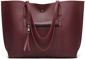 MaFs Women's Purple PU Leather Handbag-thumb1