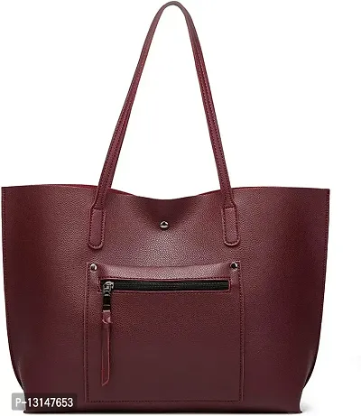 MaFs Women's Purple PU Leather Handbag