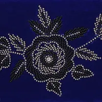 MaFs Embroidery Handicraft Beautiful Golden Velvet Women' Wedding Clutche-thumb3