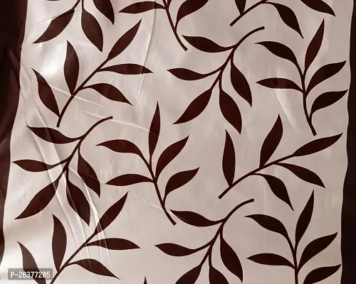 SANDAL DECORS Beautiful Leaf Polyester Window Curtains 5 feet pack of 4 (Eyelet, Room Darkening, Washable)-thumb2