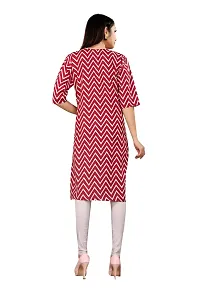 Beautiful Maroon Crepe Stitched Printed Kurtas For Women-thumb1