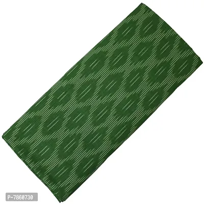 Spillbox Unstitched Kurta material fabric for women Dress/Kurti/Blouse/Long Skirt/Palazzos-Ikkat pattern -1 METRE (GREEN DIAMOND)